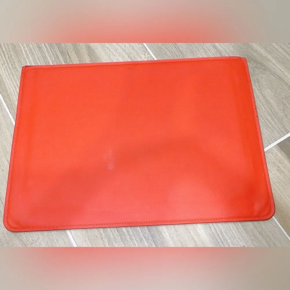Kate Spade New York Laptop Sleeve Case Holder Protector Red/Orange Pink Interior
